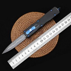 Faca automática Dragon Double Action de alta qualidade Damascus Blade T6061 Aviation Aluminium Handle Outdoor Tactical Pocket Knives2485