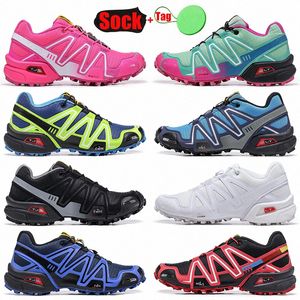 SpeedCross 3.0 III CS Running Shoes Mesh Triple Black White Blue Red Yellow Green Speedcross 3 Men Women Trainers Outdoor Sports Sneakers 40-46 A6DW#