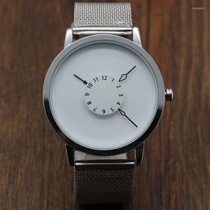 Wristwatches PAIDU Fashion Brand Woman Man Unisex Quartz Dress WristWatch Simple Designer Net Mesh Sports Watches Band Gift Relogio