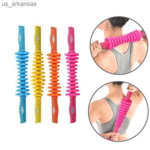 Adjustable Muscle Roller Massage Stick Yoga Column Roller For Body Relieve Soreness Stress Detachable Gears Portable Relax Tool L230523