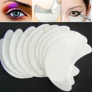 Atacado 100 pares de protetores de sombra descartáveis para aplicação perfeita de maquiagem para os olhos Escudos de sombra para os olhos