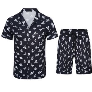 2 summer fashion Mens Tracksuits Hawaii beach pants set designer shirts printing leisure shirt man slim fit the board of directors short sleeve short beachs TZ156