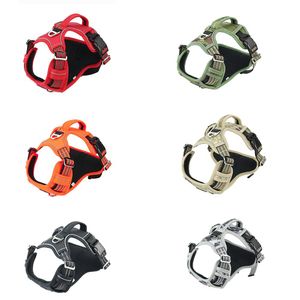 Harnesses Adjustable Pet Harness Outdoor Training Reflective Dog Harness Pet Vest Collar Chest Strap for Small Medium Large Dog