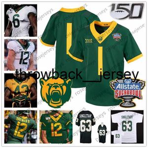 THR Custom 2022 Baylor Bears Football Jersey #1 Trestan Ebner 7 Abram Smith 9 Tyquan Thornton 11 Gerry Bohanon Sugar Bowl 150tth Men Women Kids S-4xl