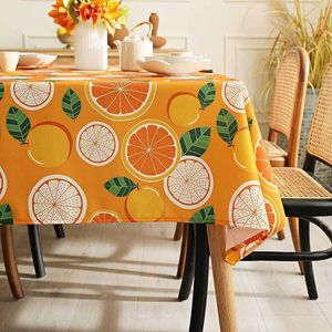 Masa bezi moda turuncu dikdörtgen restoran düğün dekorasyon anti-yüzlü açık parti piknik bezi R230605