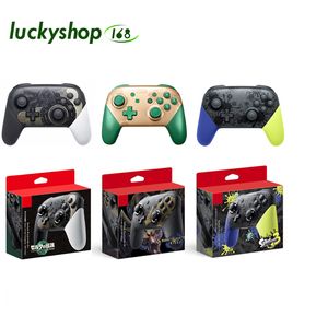 NFC ve Wake Fonksiyonlu Nintendo Switch Pro Denetleyicisi için Kablosuz Joystick 6 Eksenli Gyro HD Titreşim Bluetooth Gamepad