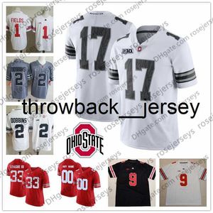 Thr Ohio State Buckeyes＃9 Binjimen Victor 11 Austin Mack 1 Jeffrey Okudah 28 Ronnie Hickman 88 Jeremy Ruckert Osu White Red Black Jersey