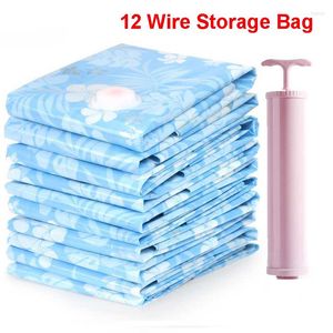 Storage Bags Foldable Vacuum Bag With Pump Extra Large Seal Compressed Travel Save Wardrobe Space Airtight No Leak