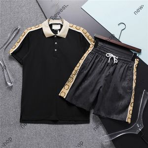 23SS Designer Mens Tracksuits Summer Classical Letter Print Polo Protts Luxury Sport Suits Disual Cotton Men Shorts and T Shirts