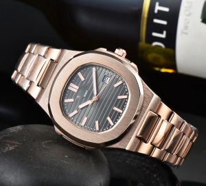 Relógios femininos masculinos mais vendidos clássico 5711 qualidade movimento de quartzo relógio de pulso de marca de primeira qualidade relógios de pulso de luxo designer comércio relógios de pulseira de metal