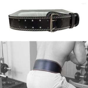 Waist Support Weightlifting Belt PU Leather Gym Unisex Wide Barbell Training Weight Lifting Brace Straps