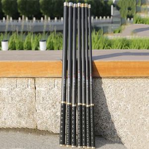 Högkvalitativ kolfiber Teleskopisk fiskespäng Power Hand Pole 2 7M-10M Ultra Light Hard Freshwater Carp Stream Rod 2010222377