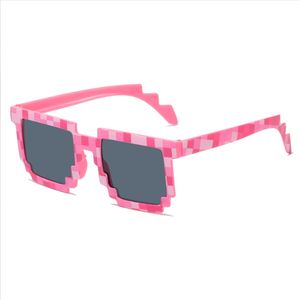 Смешные солнцезащитные очки Life Sun Glasses Pixel Black Retro Gamemer Robot Sunglasses