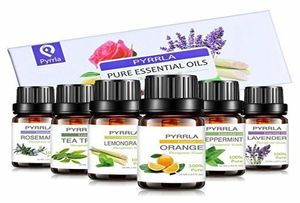 Lieferung 6 Stück 10 ml reine ätherische Öle Set natürliche Aromatherapie-Düfte Kit Aroma Spa3041028