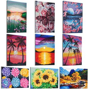 Stitch 5d DIY Full Diamond Painting Sunset Landscape Diamond Embroidery Wall Art Painting Cross Stitch Living Room Bedroom Home Decor