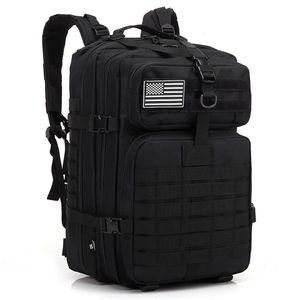 45L män Militära taktiska ryggsäckar som jaktar Molle Army Assault Pack Travel Rucksack Bug Out Bag för utomhusvandringscampingpåsar T1270R