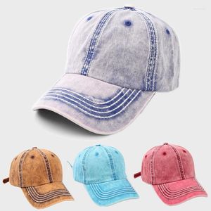 Berretti a sfera Colore sfumato Tetto morbido regolabile Protezione solare Berretto da baseball da uomo Moda Primavera Estate Ombra da esterno Cappello da papà da donna Snapback