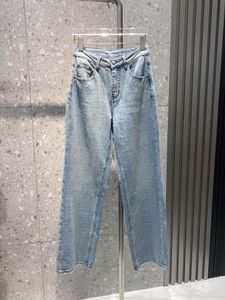 Nuovi jeans da donna sexy di grandi dimensioni a vita media in denim scarno con bottoni elasticizzati da tasca, pantaloni slim, prodotti caldi C3