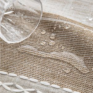 Tkanina stołowa bawełniana lniana pasek wodoodporny prostokątny stół tkanin kuchenny mapa ręcznik