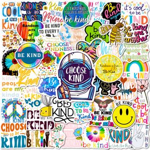 50Pcs Be Kind Stickers Pack Waterproof Vinyl Stickers Non-random for Car Bike Luggage Laptop Skateboard Scrapbook Water Bottle Decal