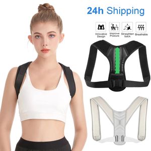 Back Support Posture Corrector Belt Adjustable Clavicle Spine Back Shoulder Lumbar Men Women Posture Correction Drop 230603