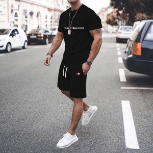 Mens Tracksuits Brand Tshirt Suit Shirt Comfortable Fashion Shorts Top 3D Printing Fitness Oversized 230605