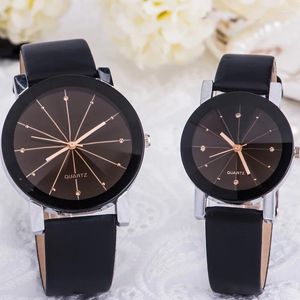 Wristwatches Couples Watch Han Edition Lovers Belt Tide Table Contracted Quartz Men And Women Students