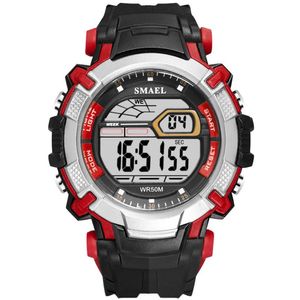 Luxury Mens LED zegarki Smael Digital Clock Alarm Waterproof LED Sport Mężczyzna Zegar zegarowe 1620 Top marka luksusowe zegarki Men233Q