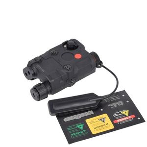 AN/PEQ-15 RED DOT LASER LIGHTコンボLED懐中電灯ナイトビジョンライト20mmレールハンティングライフルスカウトエアソフトPEQブラック