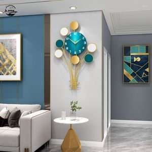 Relógios de parede Design nórdico Relógio de balão Arte em ferro Relógio criativo Casa Hall de entrada Sala de estar Restaurante Decoração de fundo
