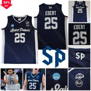 Wsk Custom Saint Peter's Peters Peacocks Basketball Jersey NCAA College Daryl Banks III KC Ndefo Doug Edert Matthew Lee Fousseyni Hassan Drame Murray Dasher Rupert