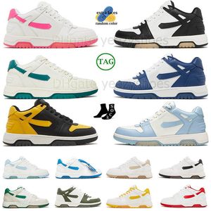 Оригинальная платформа OG Out Off Office Designer Low Tops Кожаные туфли белый черный розовый зеленый темно-синий от UNC Loafers Luxury Dhgate Plate-Forme Trainers Trainers