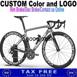 Light Weight Carrowter Carbon Road Complete Bike Full Carbon Bicycle iron Gray Matte Custom and Colors