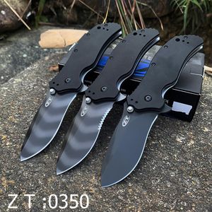 ZT0350ゼロトレランスナイフS30VブレードG10スチールクイックオープニングベアリングシステム折りたたみナイフ戦術ハンティングナイフキャンプマルチ295W