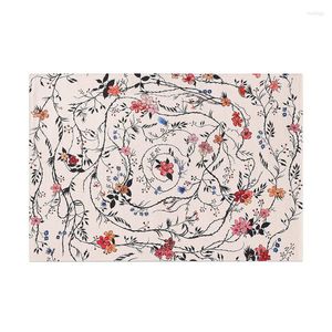 Table Mats Huateng Fabric Tablecloth Western Style Dining Mat Nordic Insulation Bowl Anti Scalding Tea