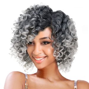 10-Zoll-Mehrfarbenperücken – Voluminöse Damenperücken im Afro-Stil für einen trendigen, abwechslungsreichen Look auf dem US-/EU-Markt