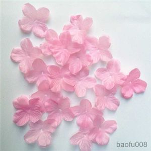 Sachet Bags 100 300 500Pcs Cherry Blossom Rose Flowers Wedding Petals Fake Artificial Silk Flowers Home Decoration Party Supplies R230605