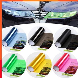 Neue 30*60 cm Auto Licht Scheinwerfer Rücklicht Tint Vinyl Film Aufkleber Blatt Nebel Licht Hinten Lampe Matt rauch Film