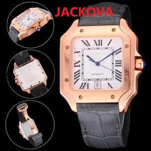 Herrenmode mechanische Automatikuhren DAYDATE President quadratisches römisches Zifferblatt Designer Roségold Uhr Mann Saphir Armbanduhren250f