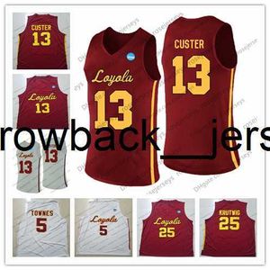 Thr Ncaa Loyola Chicago Ramblers＃4 Bruno Skokna 12 Christian Negron 22 Isaiah Bujdoso 23 Cooper Kaifes 33 Franklin Agunanne White Red Jerseys S