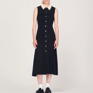 2023 Designer Skims Letnia sukienka francuska koronkowa lapowa sukienka w środkowej długości.