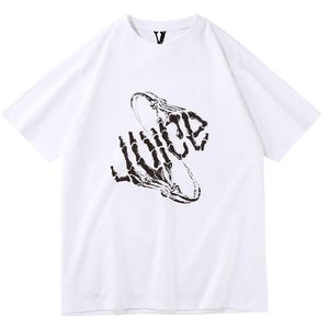 vlone Fashion Mens V T Shirts 23SS Europe France Shop Media graphic tees colorful t-shirt t shirt for woman tie dye shirt marbled camouflage Limited Edition Y1