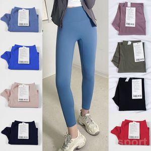 Lu Align Lu Senza cuciture Donna Sport Yoga Pantaloni lunghi Elastici da jogging Pantaloni Yoga Pantaloni stretti stretti Nono Ragazza Bodybuilding Abbigliamento sportivo elasticizzato Wunder Train