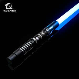 LED Light Sticks TXQSABER RGB VOID Smooth Pixel Lightsaber 12 colori e 16 set Soundfonts Metal Hilt PC Blade Kid Xmas Toys Laser Sword 230605