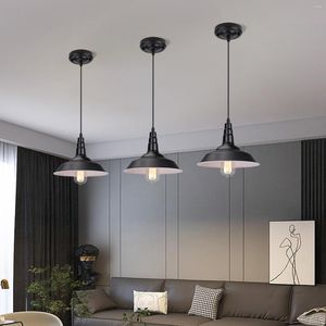 Pendant Lamps Modern Lights E27 Retro Loft Kitchen Dining Room Living Ceiling Lamp Aluminum Fixtures LED Industrial Hanging Lighting