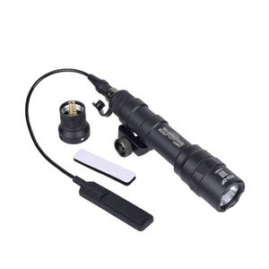 Tactical SF M600 M600DF Scout Light Rifle Flashlight Fit 20mm Pictinny Rail For HK416 AK Constant Momentary-Black