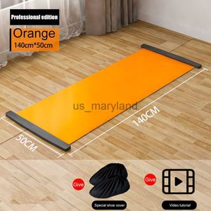 Tapetes de ioga 140/180/200 cm multifuncional para exercícios, tapete de corrida para perna, placa de treino para hóquei no gelo, patins, exercício para pernas J230506