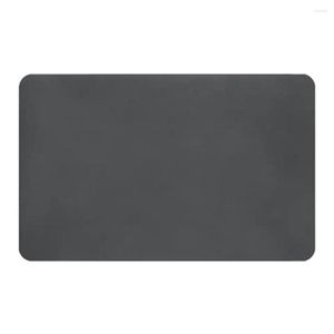 Table Mats Coffee Mat Hide Stain Rubber Backed Absorbent Dish Drying For Kitchen Counter-Coffee Bar Accessories Grey 30X40cm