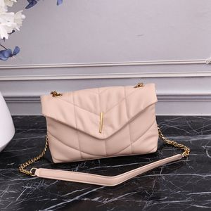 Bolsa de armazenamento de ombro feminina Bolsa de corrente crossbody de designer Bolsa de mão de luxo Hardware Carta Acessórios Couro genuíno Bolsas de mensageiro com aba de alta qualidade