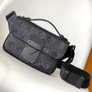 2024 Skórzana torba na piersi mężczyzn Designer S Lock Sling Torba na ramię Moda Crossbody Wessenger Torka Portowa Torebka M45807